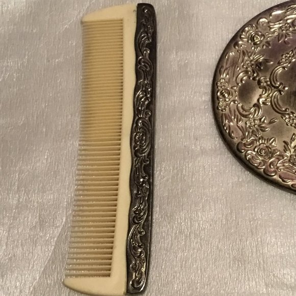 Vintage Art Deco mirror & comb vanity set - Picture 4 of 4